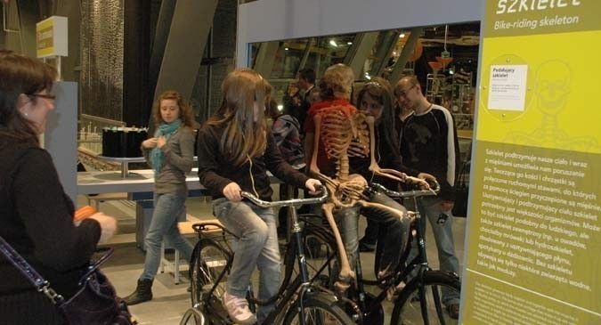 Copernicus Science Centre - Bike-riding skeleton