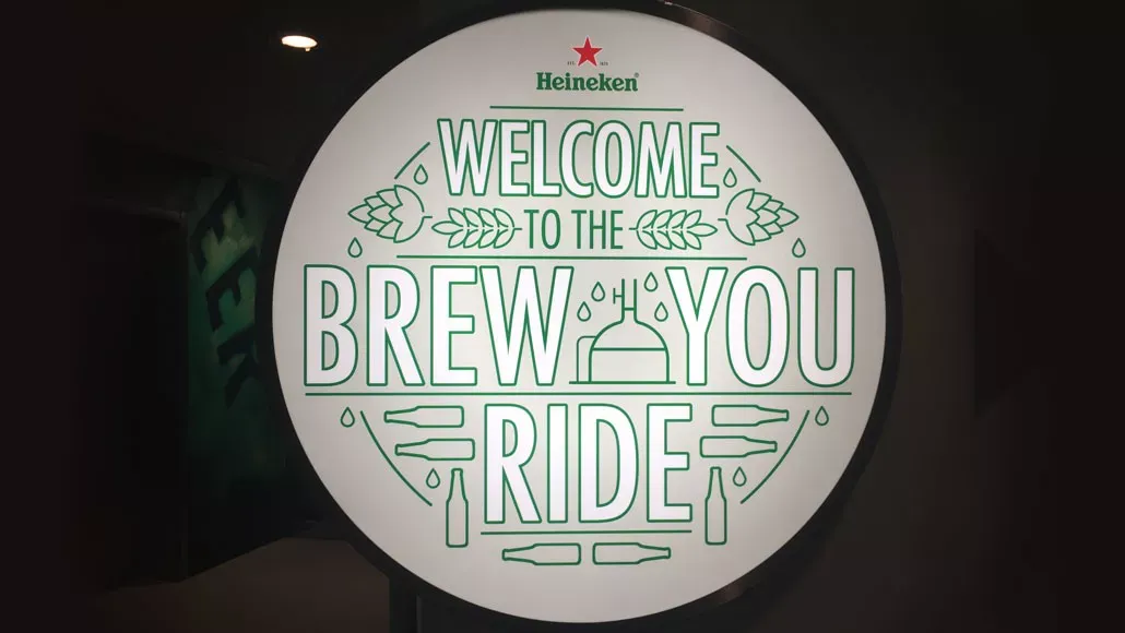Heineken brew you ride