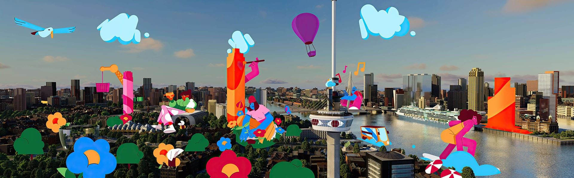 Euromast Colourful Rotterdam